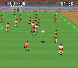 Super Soccer (Europe) In game screenshot